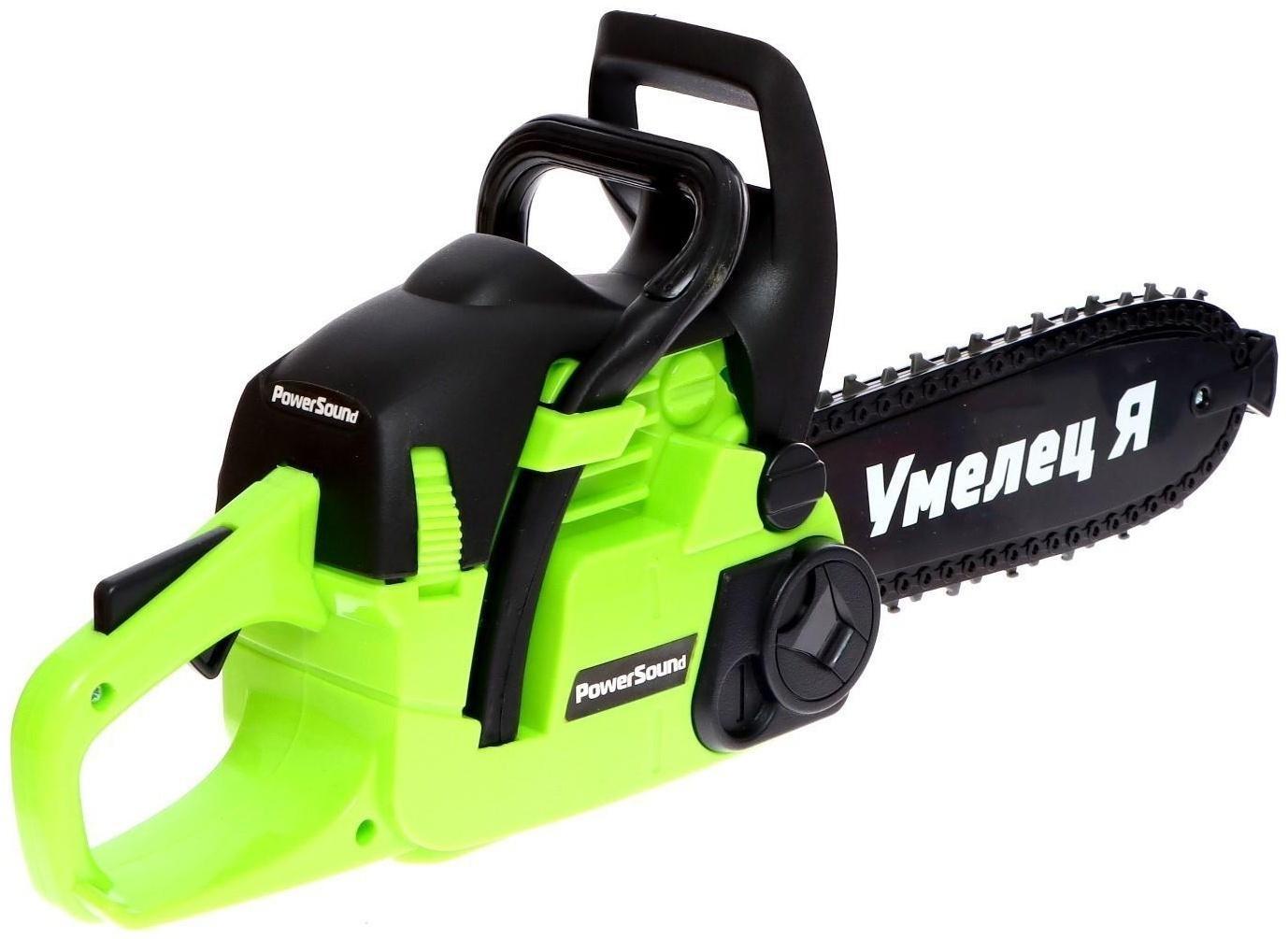 Бензопила «Форест», салатовая, звуковые эффекты, работает от батареек