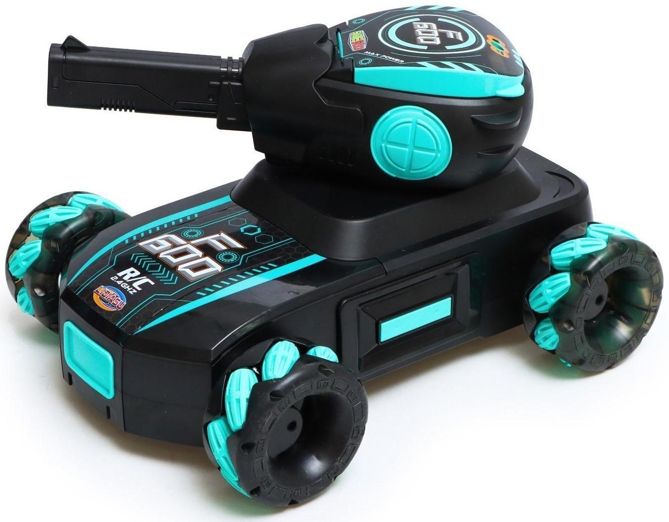 Танк радиоуправляемый Fighter, 4WD, управление жестами, стреляет гелевыми пулями, цвет чёрно-зелёный