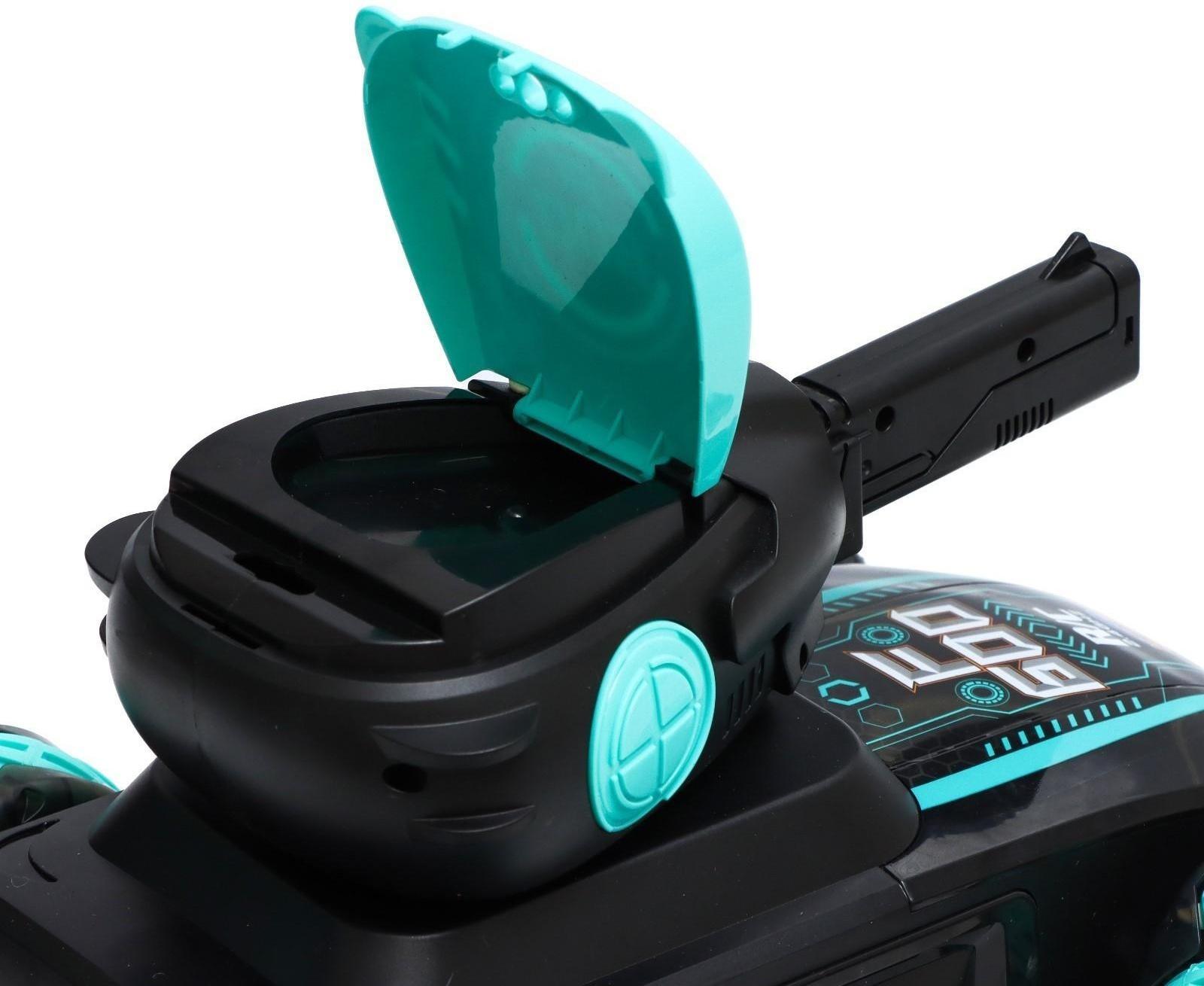 Танк радиоуправляемый Fighter, 4WD, управление жестами, стреляет гелевыми пулями, цвет чёрно-зелёный