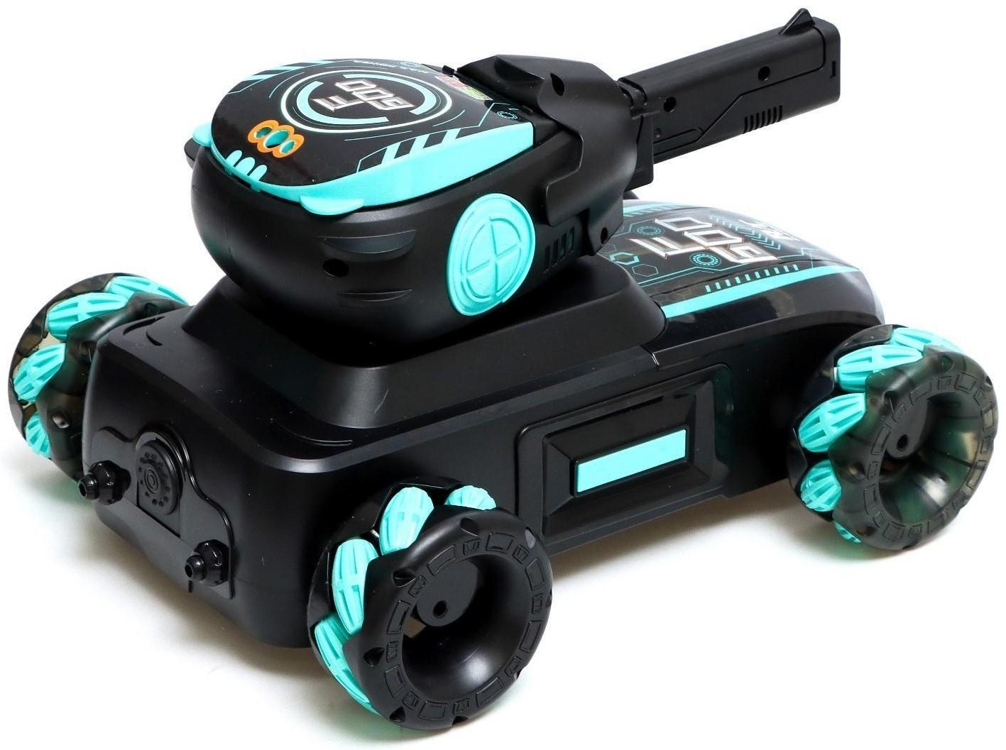 Танк радиоуправляемый Fighter, 4WD, управление жестами, стреляет гелевыми пулями, цвет чёрно-зелёный