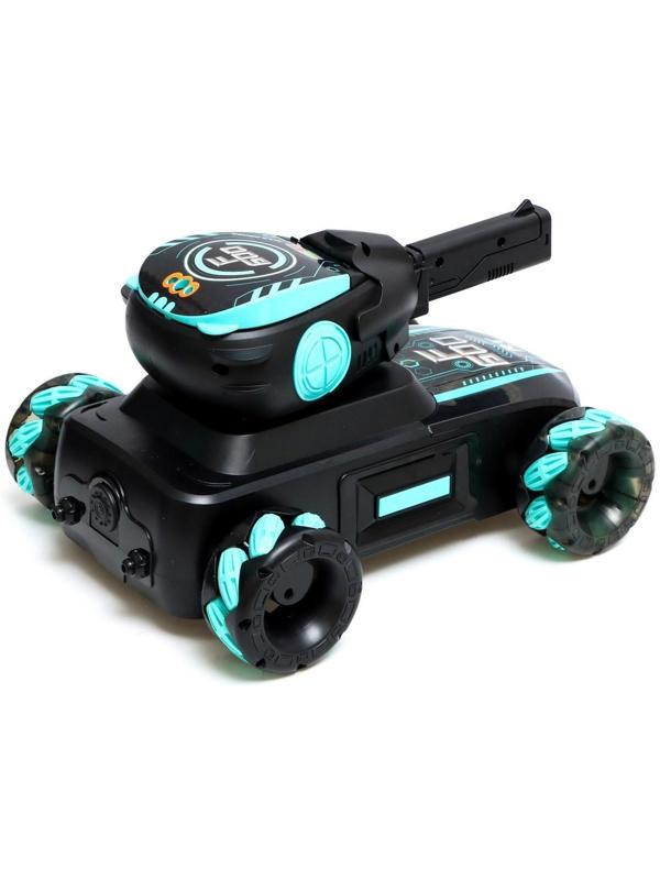 Танк радиоуправляемый Fighter, 4WD, управление жестами, стреляет гелевыми пулями, цвет чёрно-зелёный