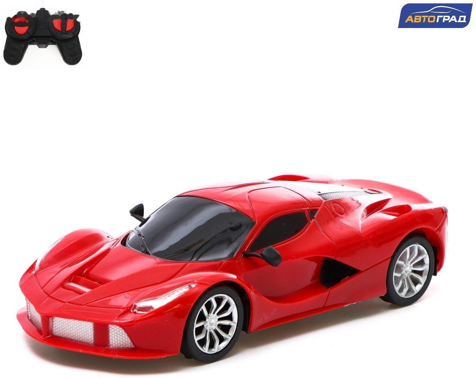 Машина радиоуправляемая «СпортКар», работает от батареек, цвет красный
