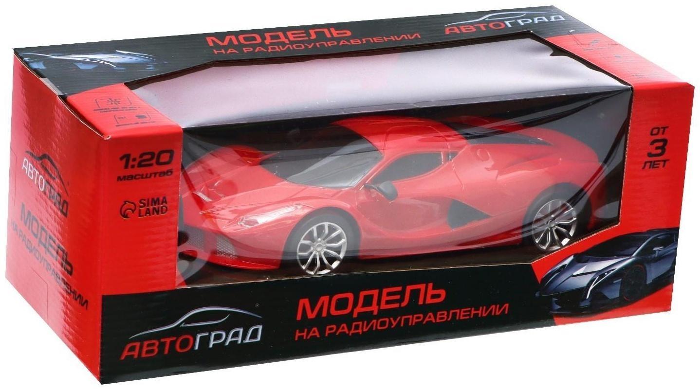 Машина радиоуправляемая «СпортКар», работает от батареек, цвет красный