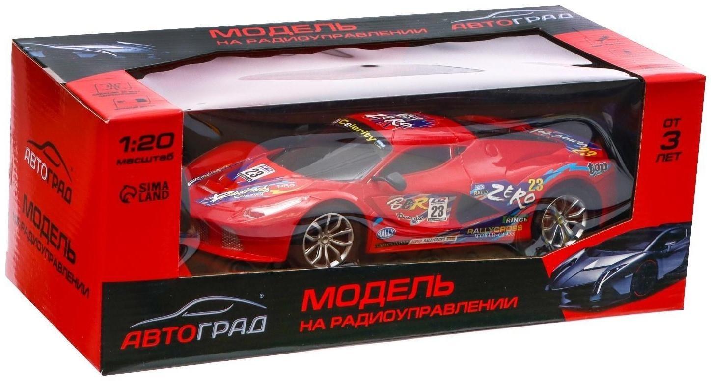 Машина радиоуправляемая «СпортКар», работает от батареек, цвет красный