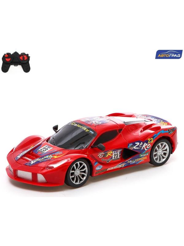 Машина радиоуправляемая «СпортКар», работает от батареек, цвет красный