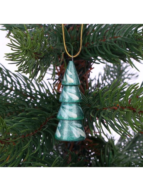 Матрёшка «Котик» с ёлочными украшениями