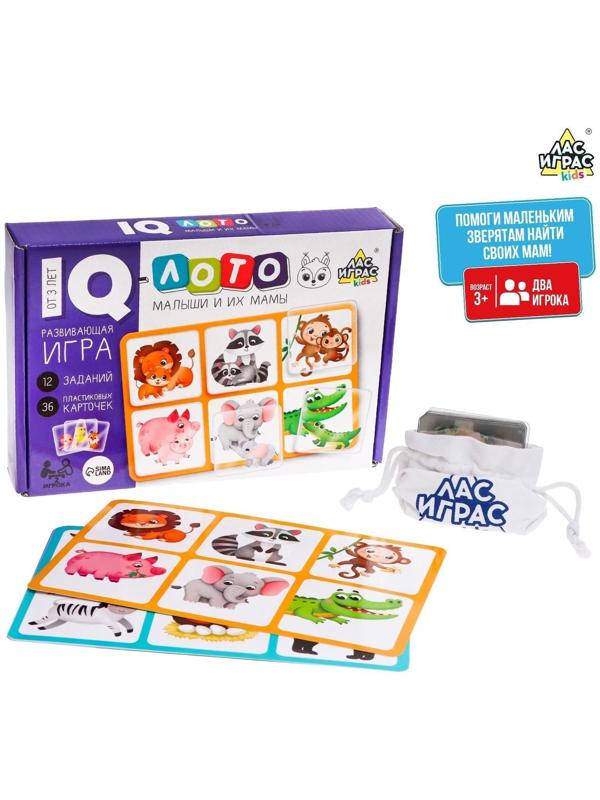 Развивающая игра IQ-лото «Мамы и малыши»