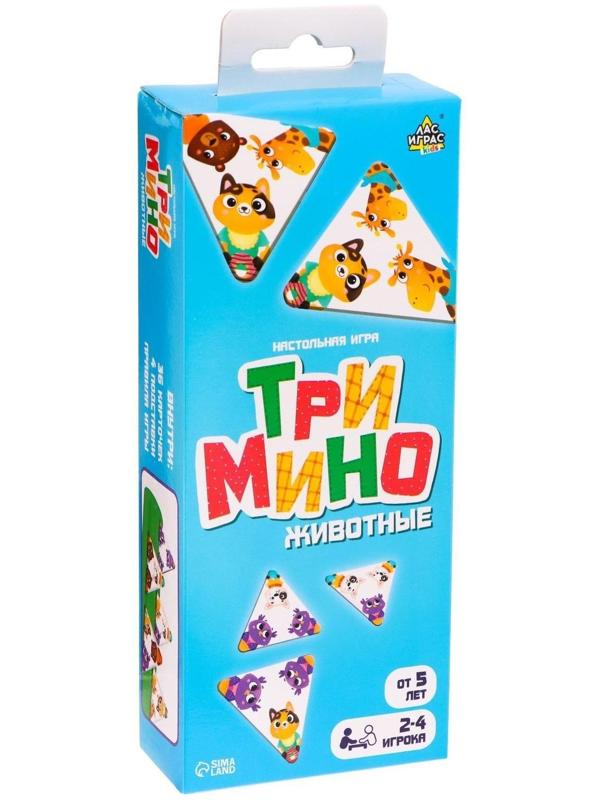 Настольная игра «Тримино. Животные»