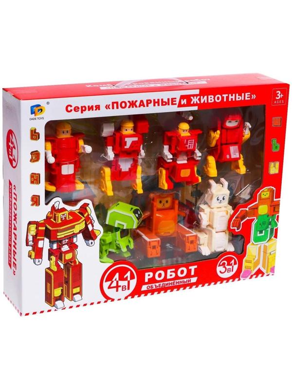 Набор роботов «Алфавит» D622-H315, трансформируются, 7 штук, собираются в 1 робота