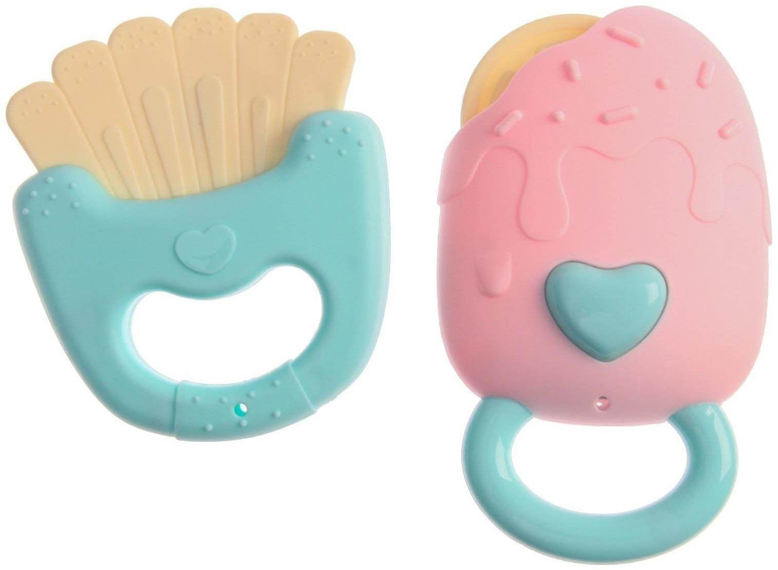 Набор погремушек и прорезывателей «Нежность», 7шт