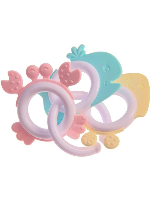 Набор погремушек и прорезывателей «Нежность», 7шт