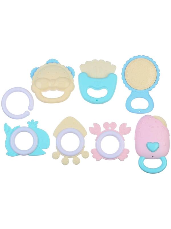Набор погремушек и прорезывателей «Нежность», 7шт