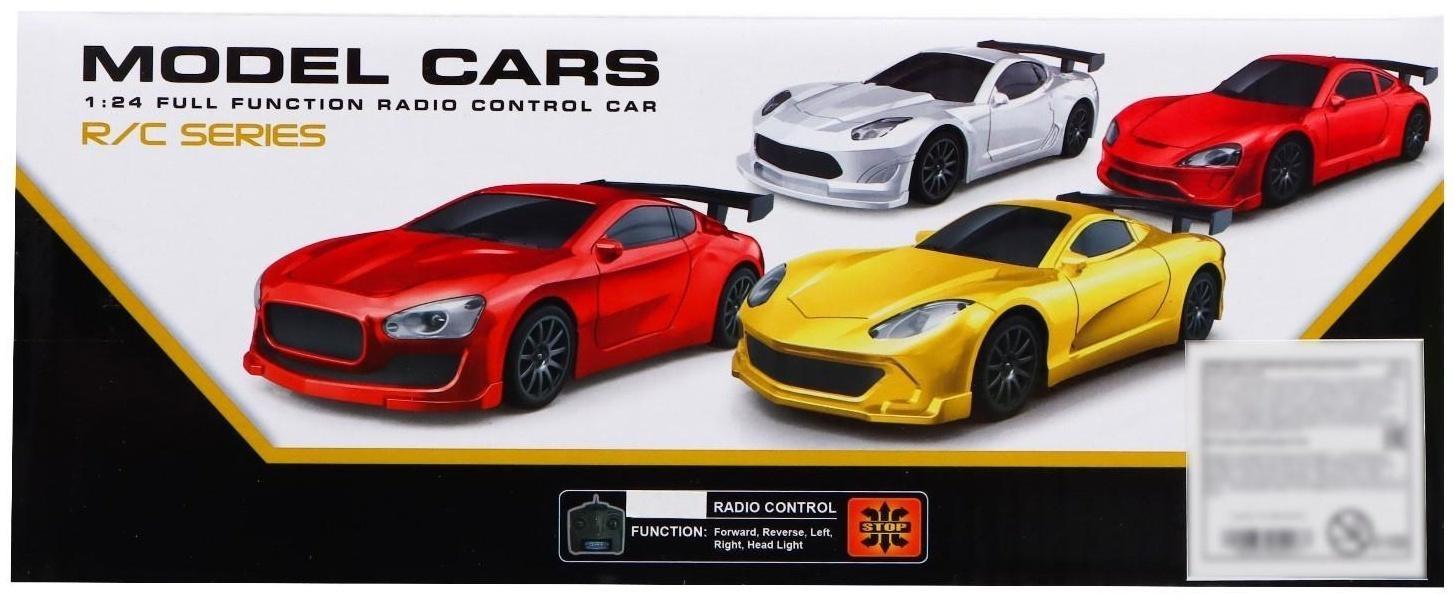 Машина радиоуправляемая «Купе», работает от батареек, цвет красный