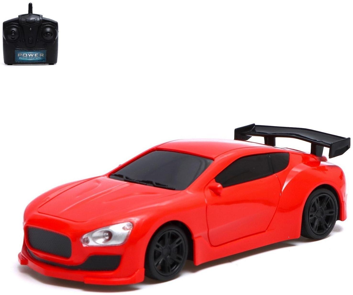 Машина радиоуправляемая «Купе», работает от батареек, цвет красный