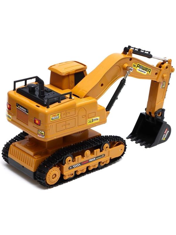 Экскаватор радиоуправляемый «Стройка», подвижный ковш, работает от аккумулятора