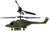 Вертолет радиоуправляемый «Армия», заряд от USB, свет, цвет зелёный