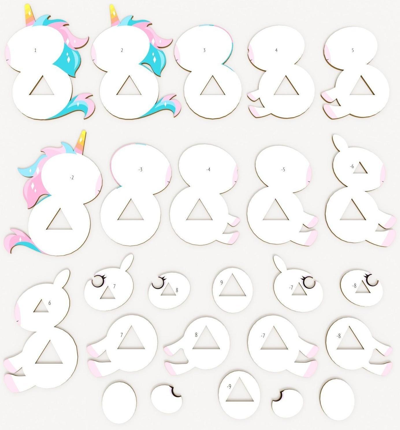 3D конструктор «Волшебный единорог», 25 деталей