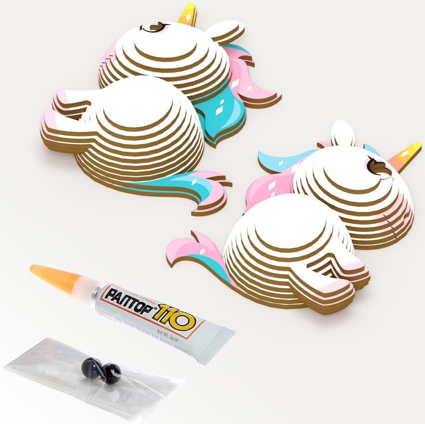 3D конструктор «Волшебный единорог», 25 деталей