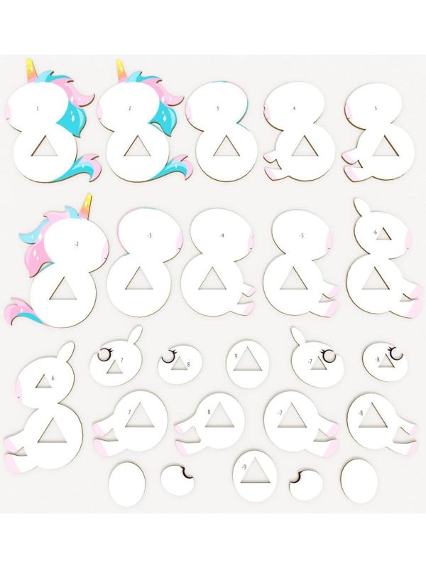 3D конструктор «Волшебный единорог», 25 деталей