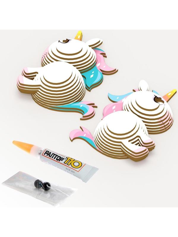 3D конструктор «Волшебный единорог», 25 деталей