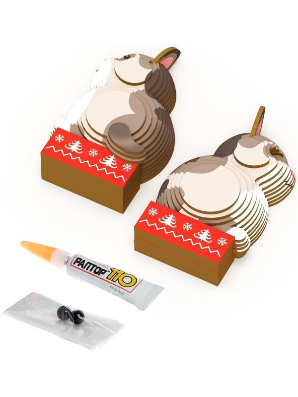 3D конструктор «Милый котик», 28 деталей