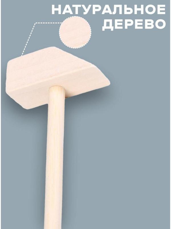 Деревянный молоточек «Счастье» 15 × 5 × 2 см