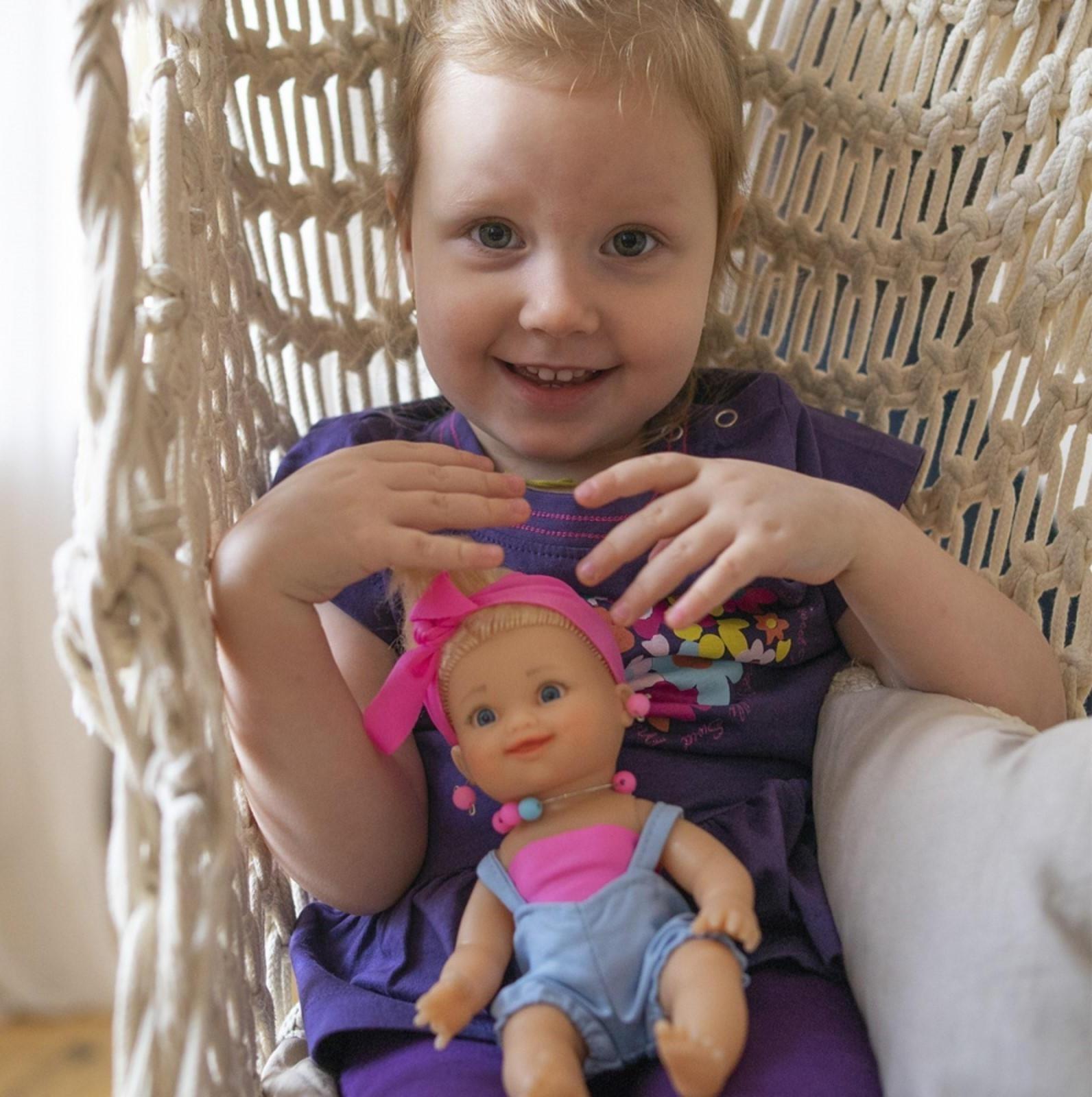 Качели «Карамельки» с пупсом, 22 см