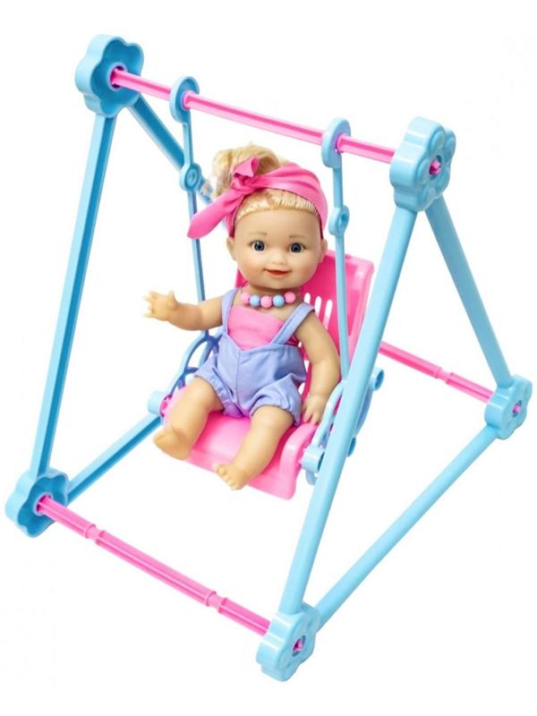 Качели «Карамельки» с пупсом, 22 см