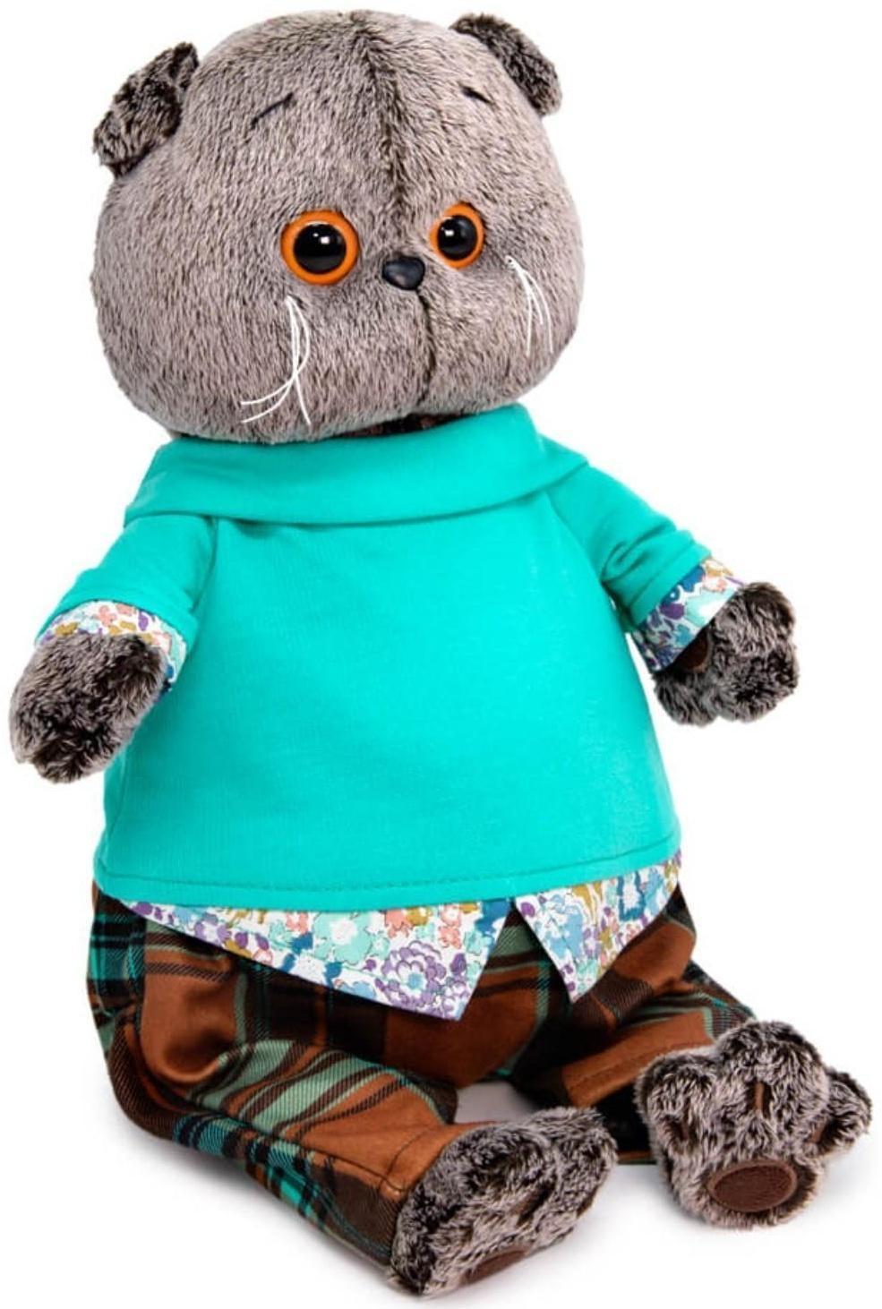 Мягкая игрушка «Басик в штанах в клетку»,19 см