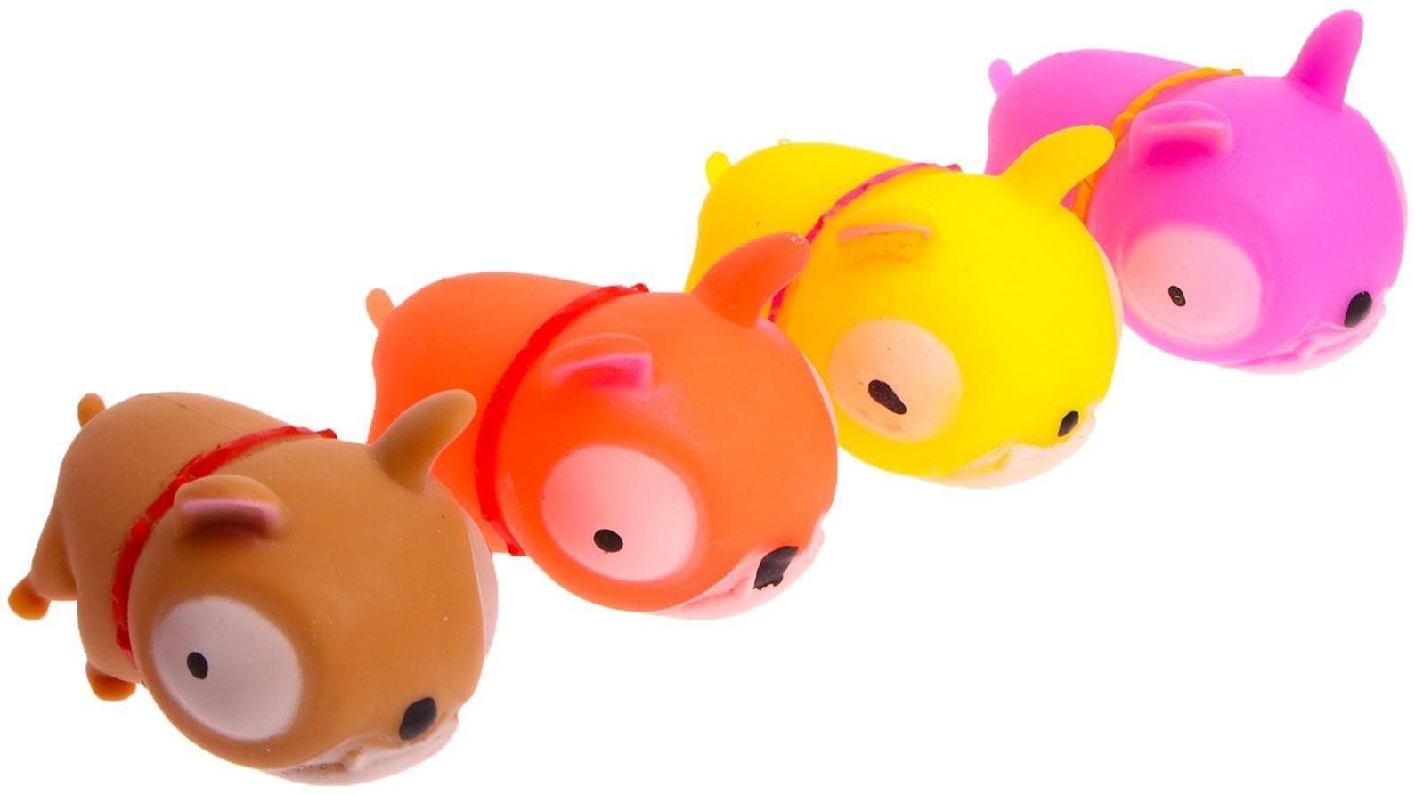 Мялка «Собачка» с пастой, цвета МИКС