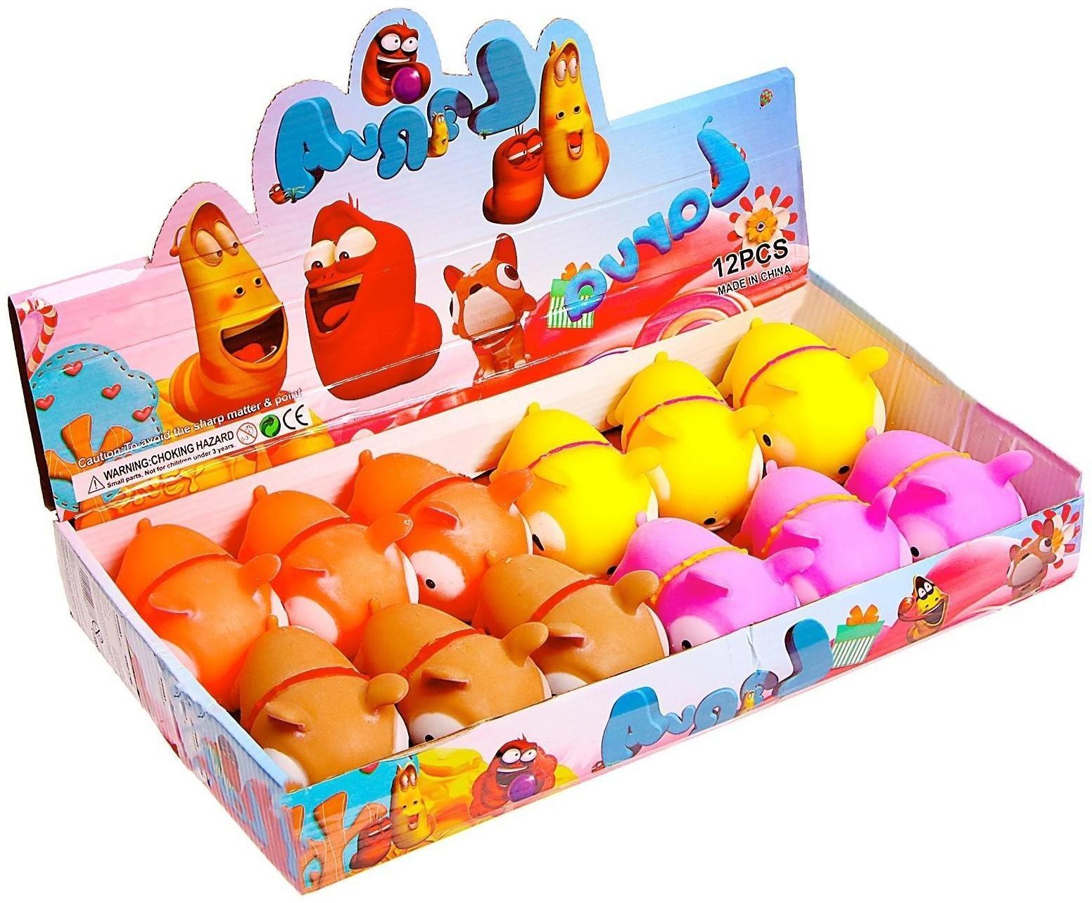 Мялка «Собачка» с пастой, цвета МИКС