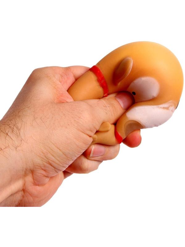 Мялка «Собачка» с пастой, цвета МИКС