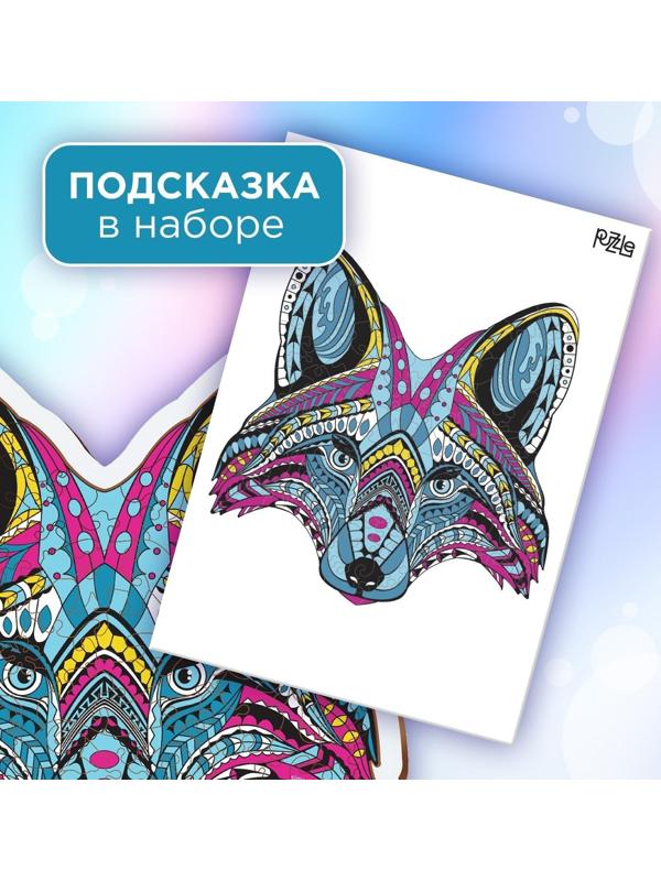 Пазл деревянный фигурный «Енот», в раме