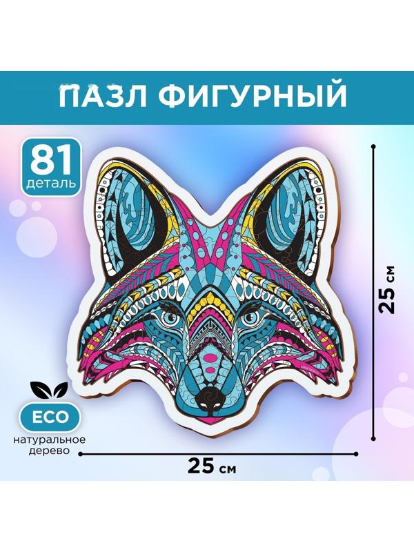 Пазл деревянный фигурный «Енот», в раме