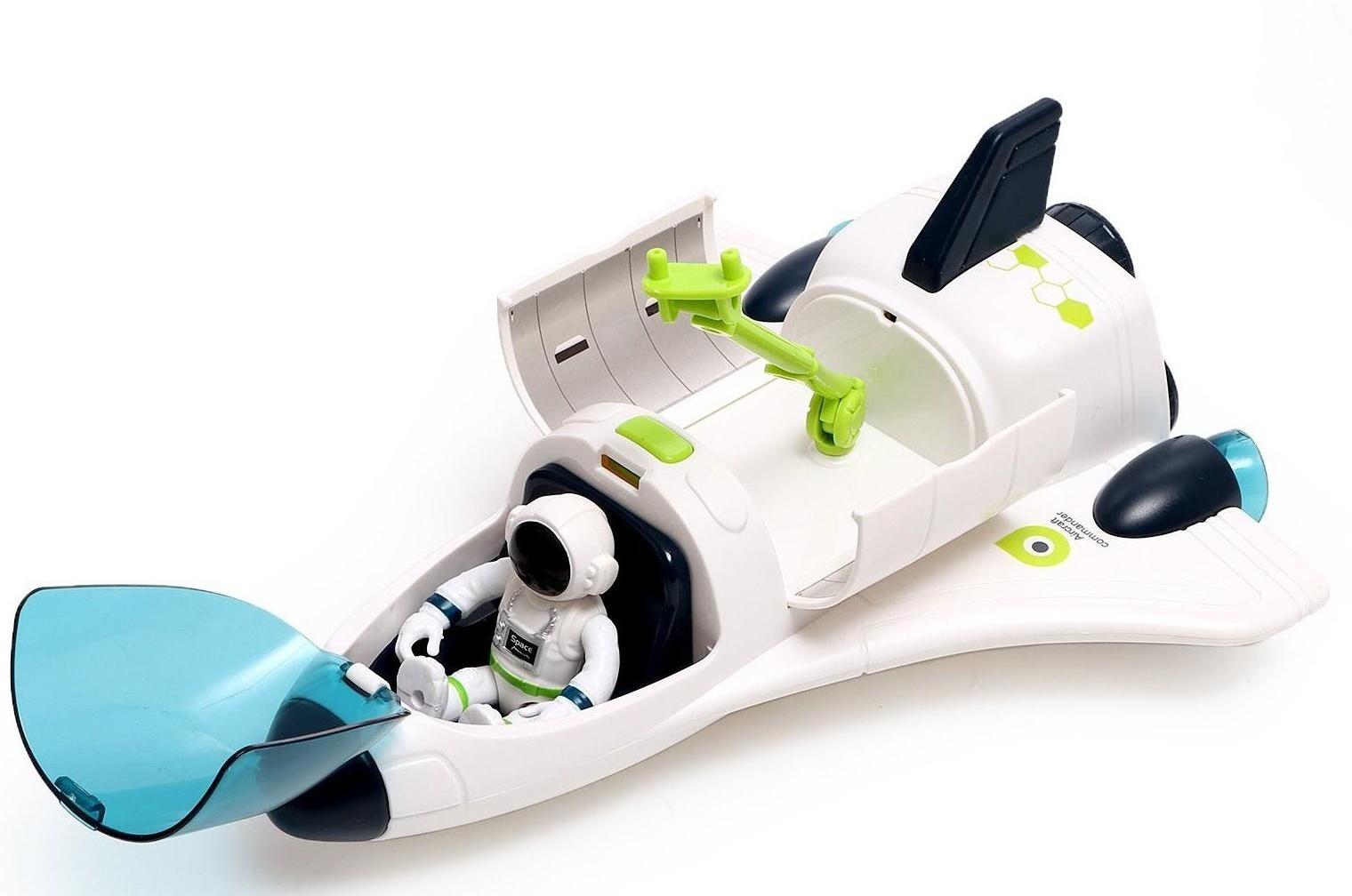 Игровой набор «Исследование космоса», 3в1: станция, шаттл, луноход