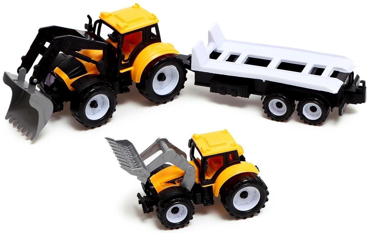 Трактор инерционный «Фермер», с прицепом и трактором