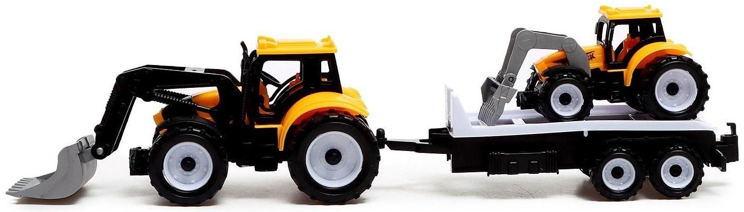 Трактор инерционный «Фермер», с прицепом и трактором