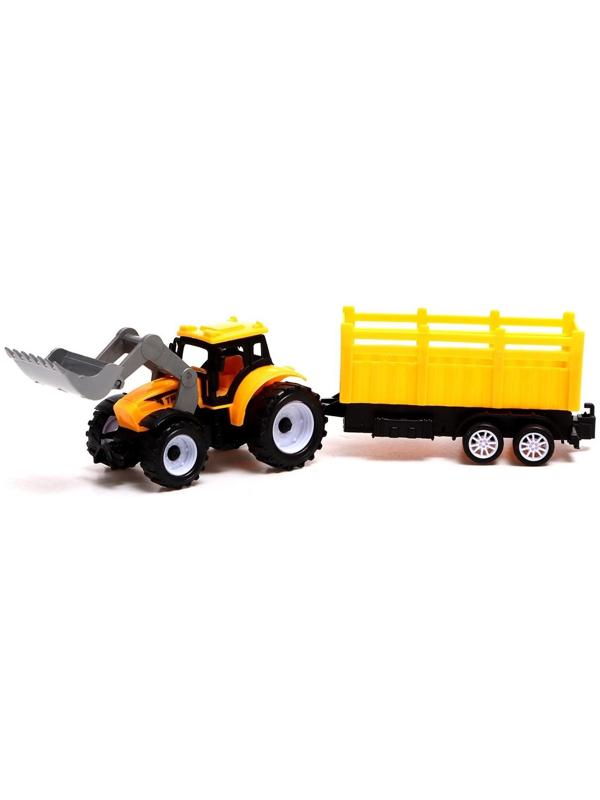 Трактор инерционный «Фермер», с прицепом