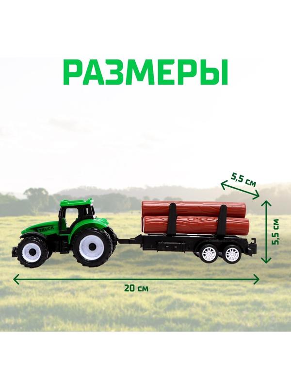 Трактор инерционный «Фермер», с прицепом