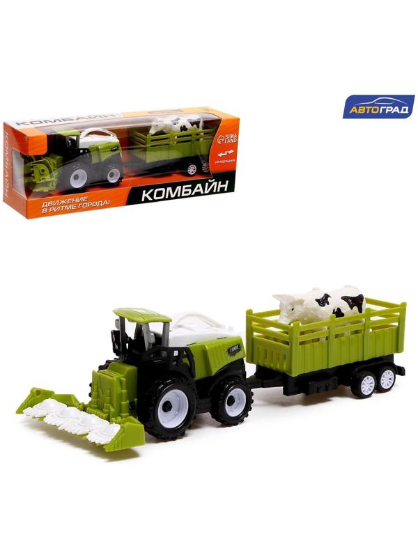Комбайн инерционный «Фермер», с прицепом