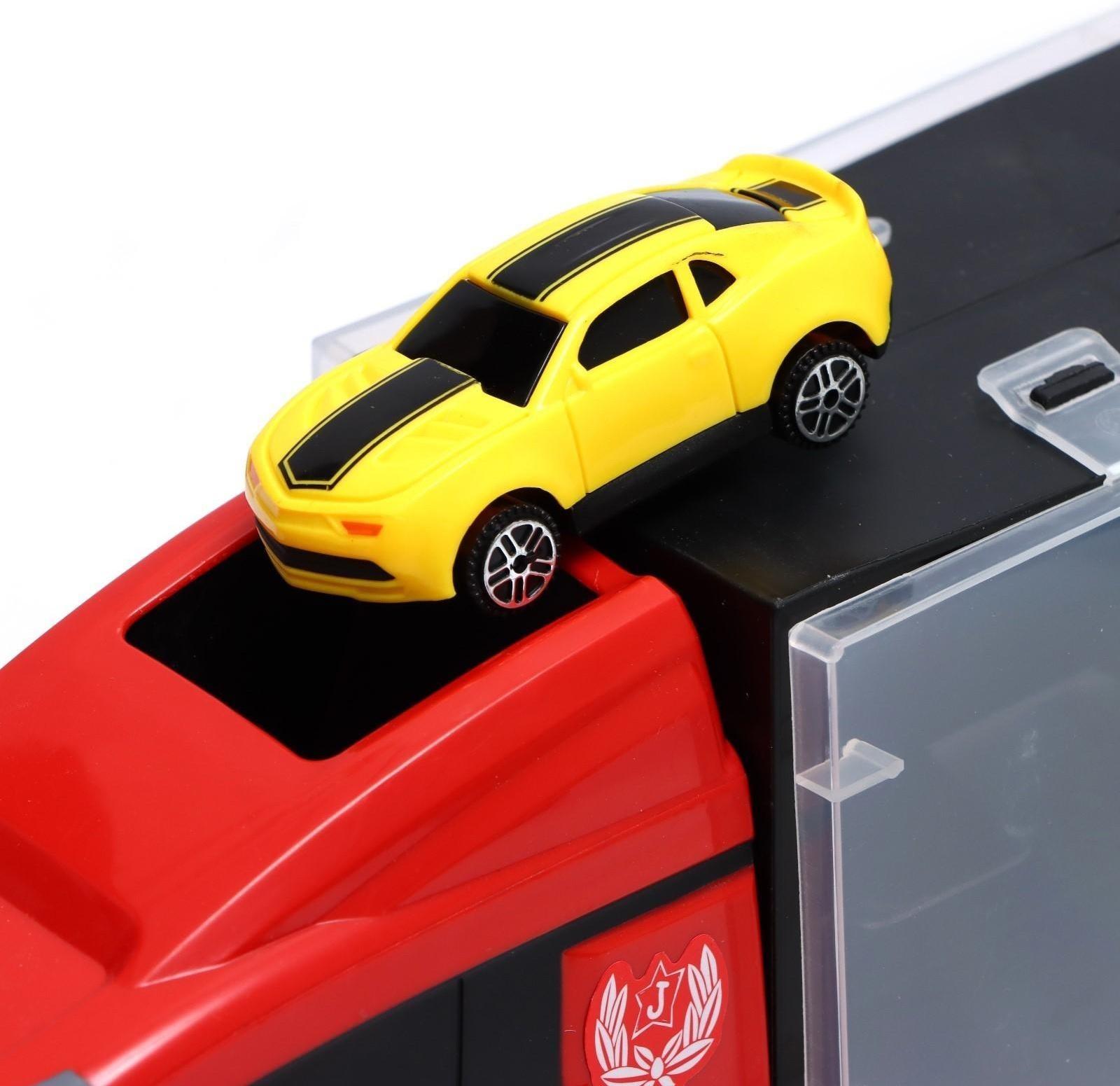 Грузовик «Перевозчик», в комплекте 6 машин и дорожные знаки