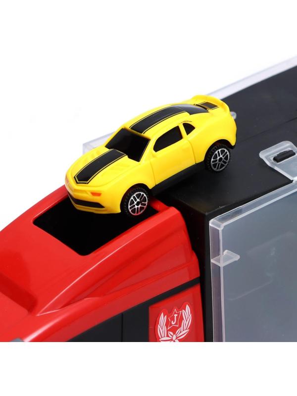 Грузовик «Перевозчик», в комплекте 6 машин и дорожные знаки