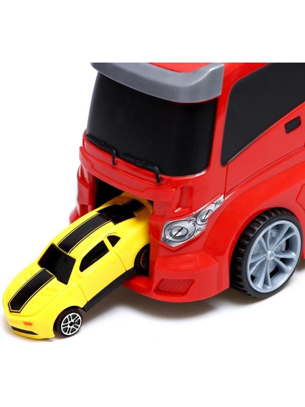 Грузовик «Перевозчик», в комплекте 6 машин и дорожные знаки