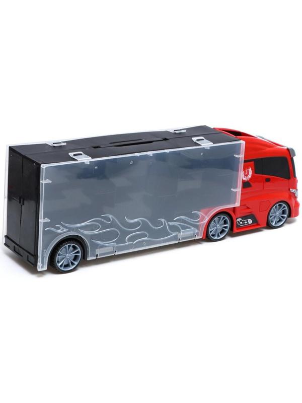 Грузовик «Перевозчик», в комплекте 6 машин и дорожные знаки