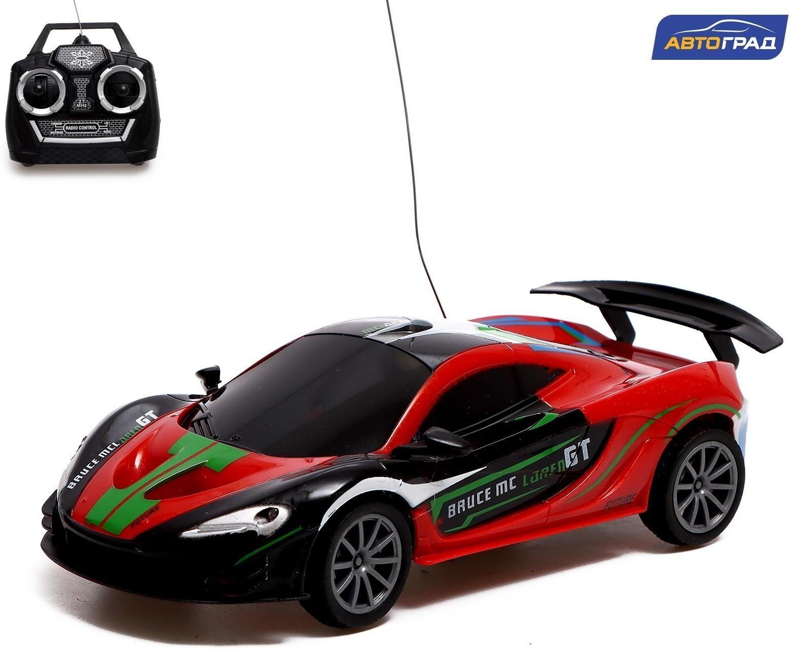 Машина радиоуправляемая «Шоукар», работает от батареек, цвет красный