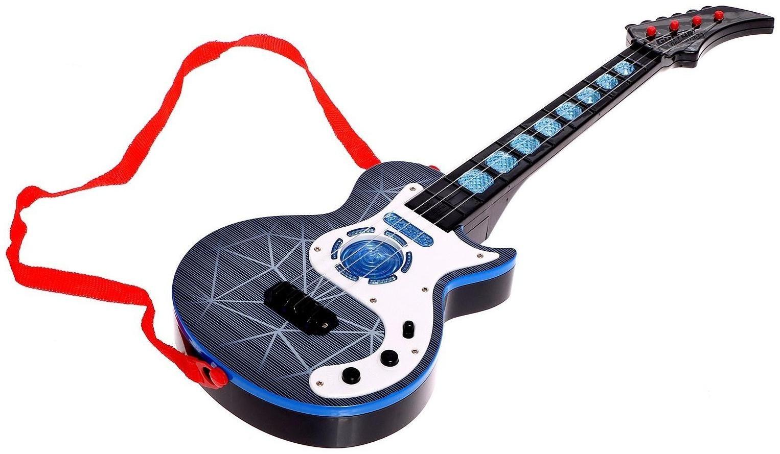 Гитара музыкальная, световые и звуковые эффекты