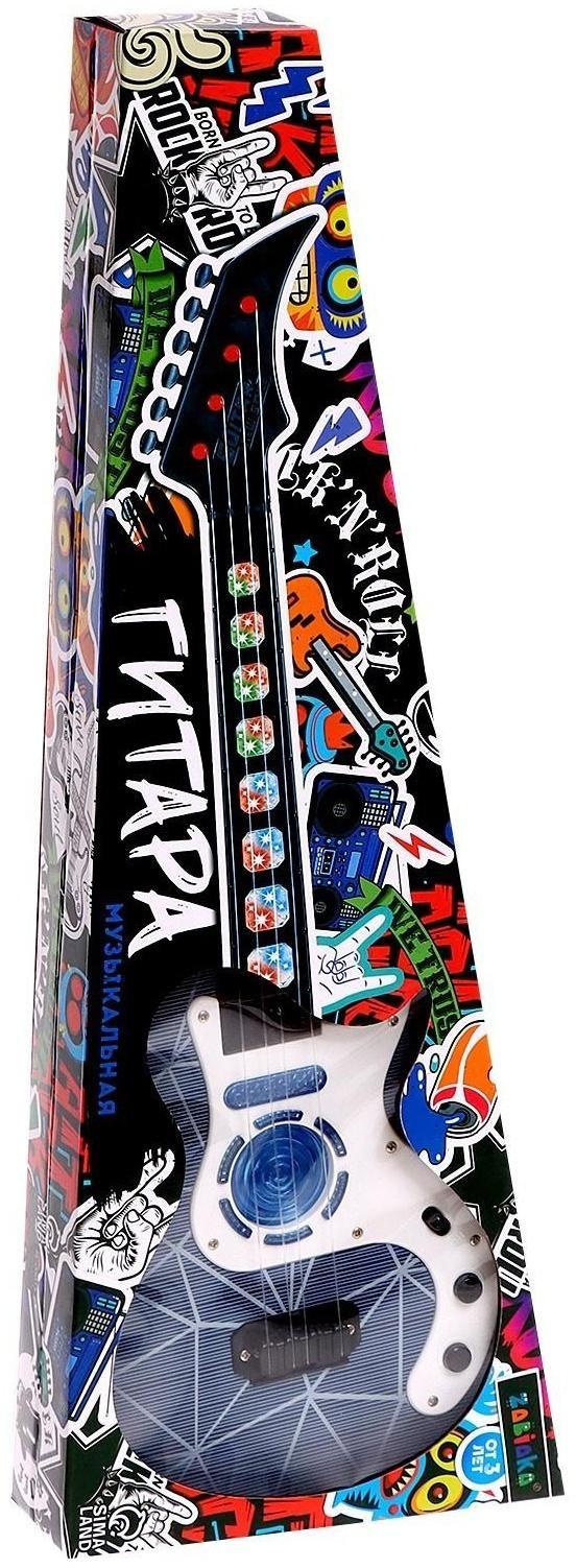 Гитара музыкальная, световые и звуковые эффекты