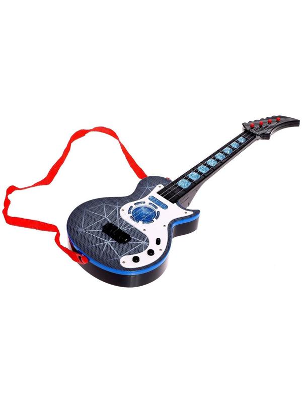 Гитара музыкальная, световые и звуковые эффекты