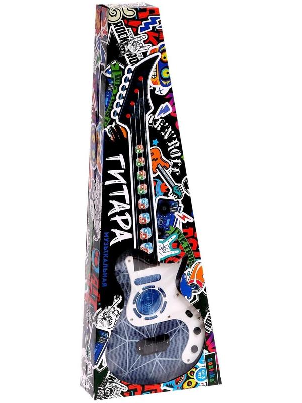 Гитара музыкальная, световые и звуковые эффекты