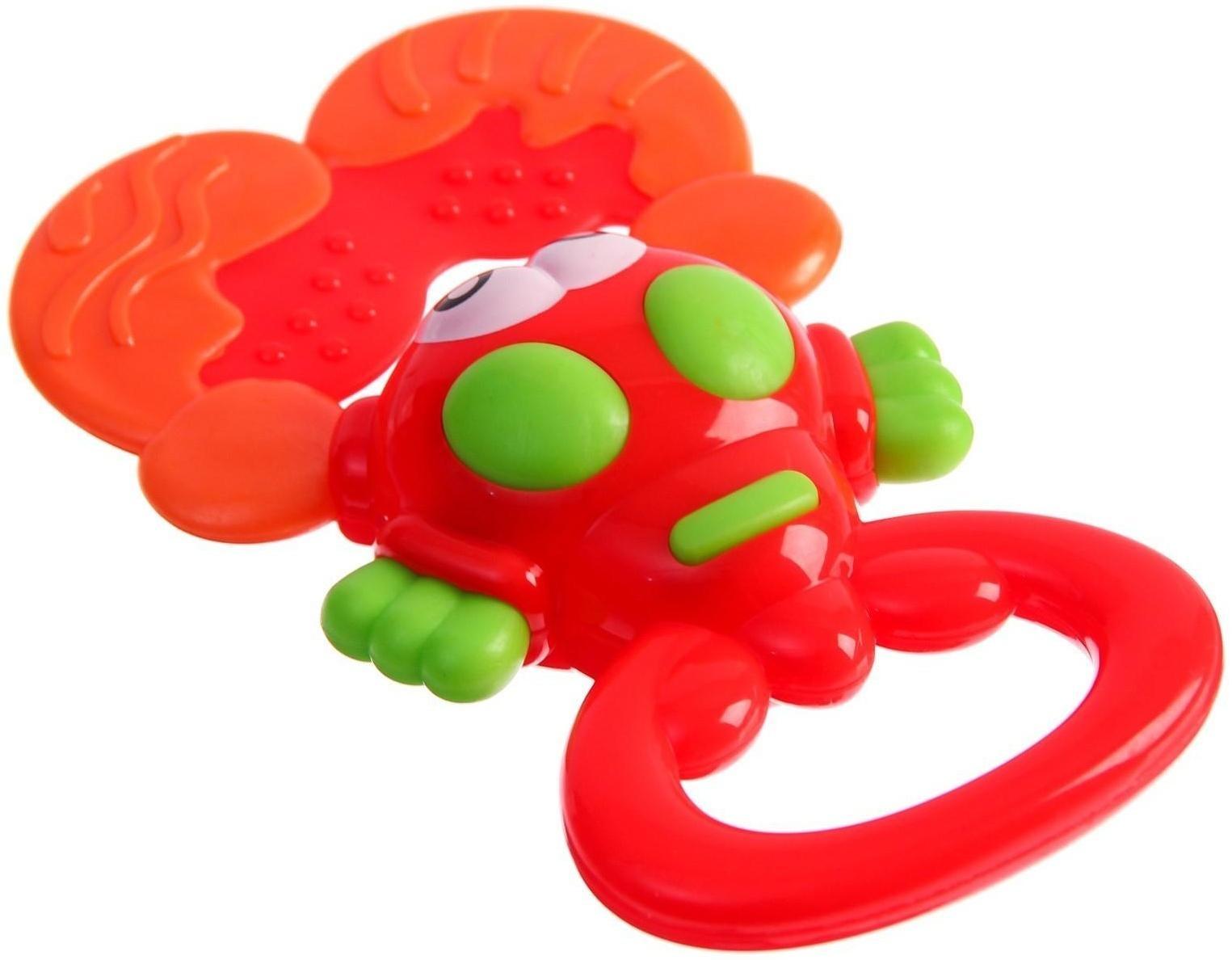 Погремушка «Крабик» с прорезывателем